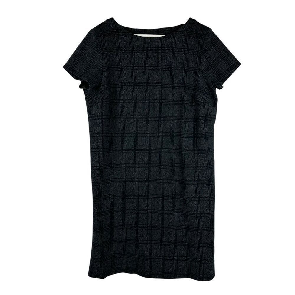 J. Jill Black Plaid Dress size Medium